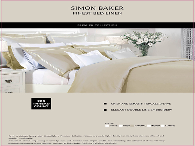 T200 COTON DOUBLE STITCHD DUVET COVER NATURAL
